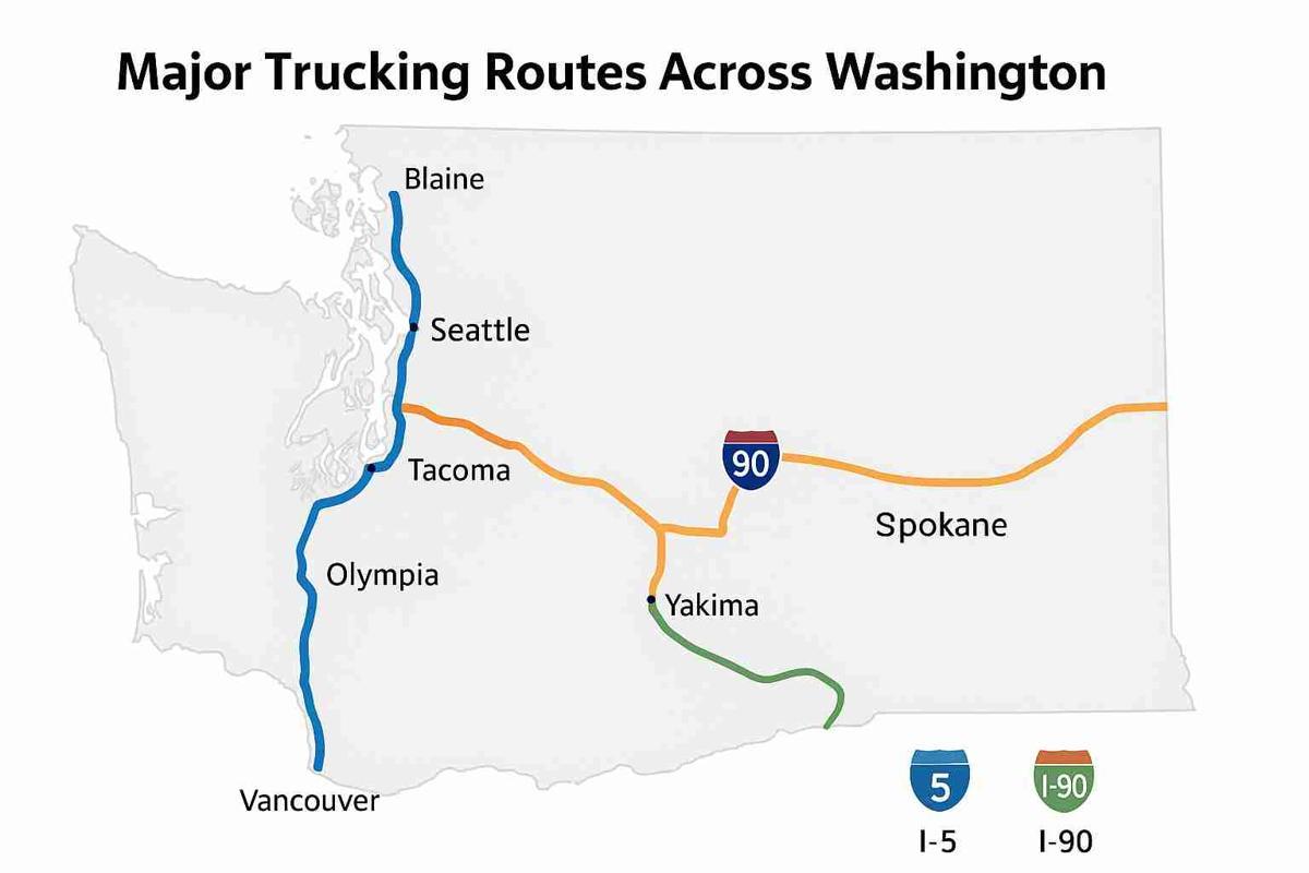 Major Trucking Routes Across Washington
