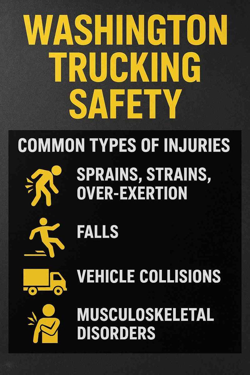 Most common injuries in Washington State’s trucking industry