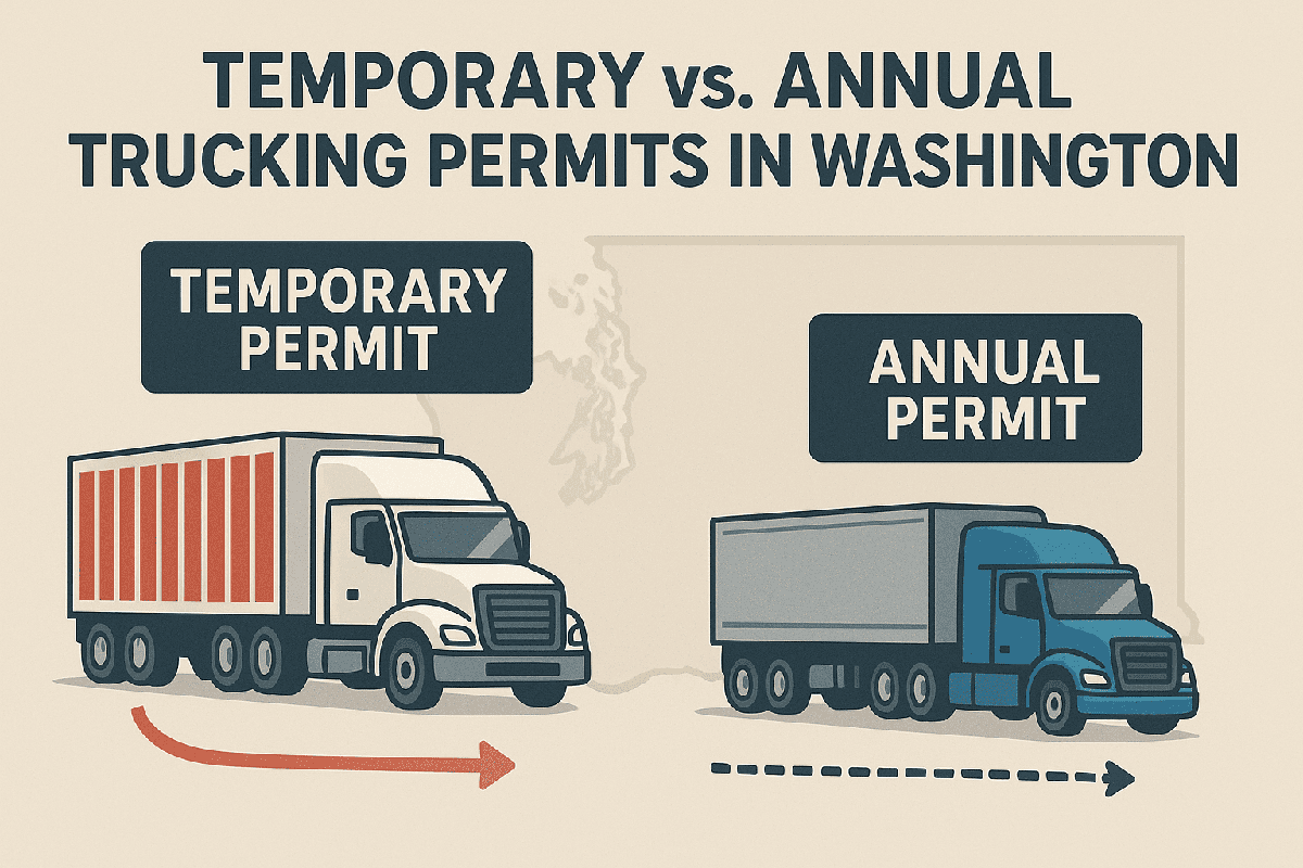 Temporary vs Annual Trucking Permits in Washington