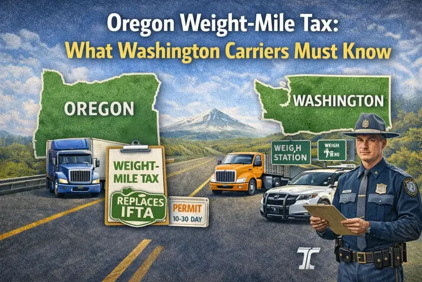 Oregon Weight Mile Tax-What Washington Carriers Must Know