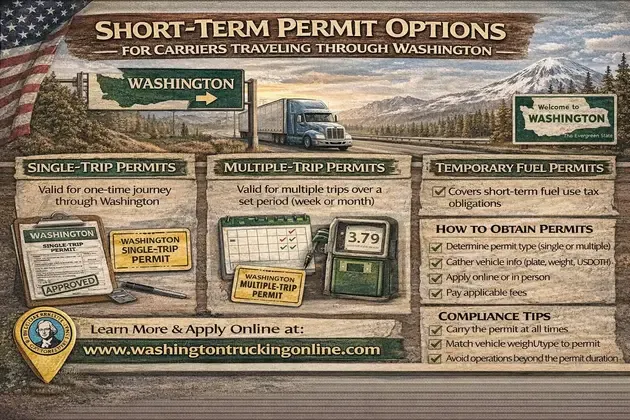Short-Term Permit Options for Carriers Traveling Through Washington