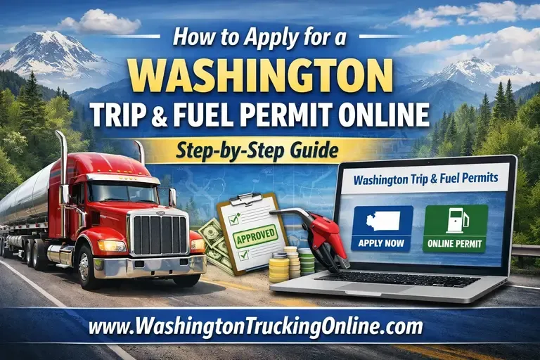 How to Apply for a Washington Trip and Fuel Permits Online