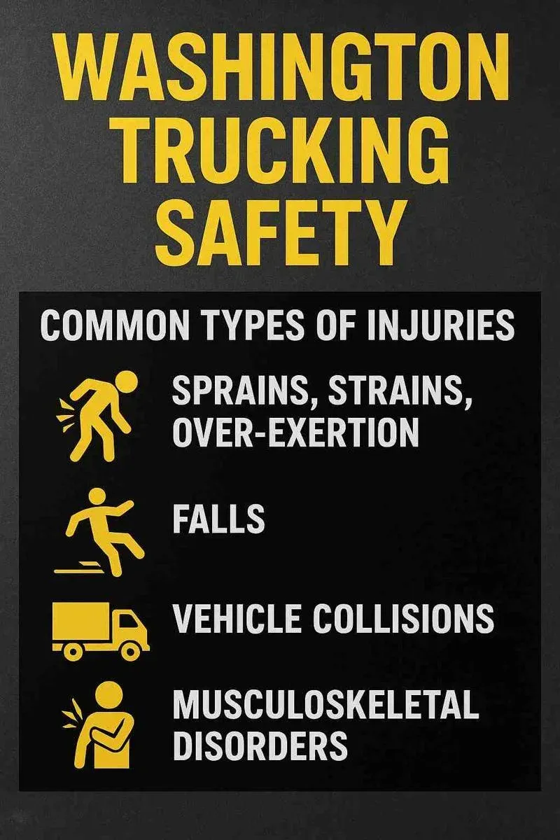 Most common injuries in Washington State’s trucking industry