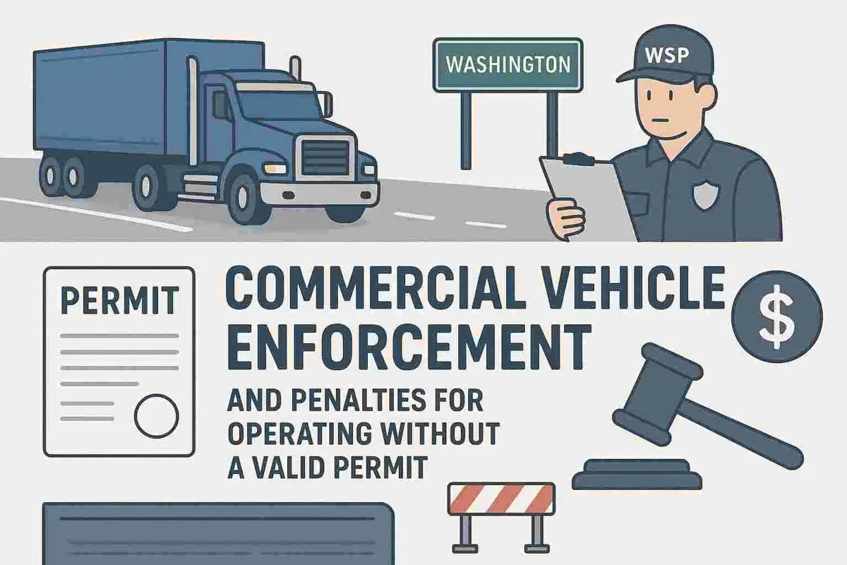 Commercial Vehicle Enforcement and Penalties for Operating Without a Valid Permit in Washington State.