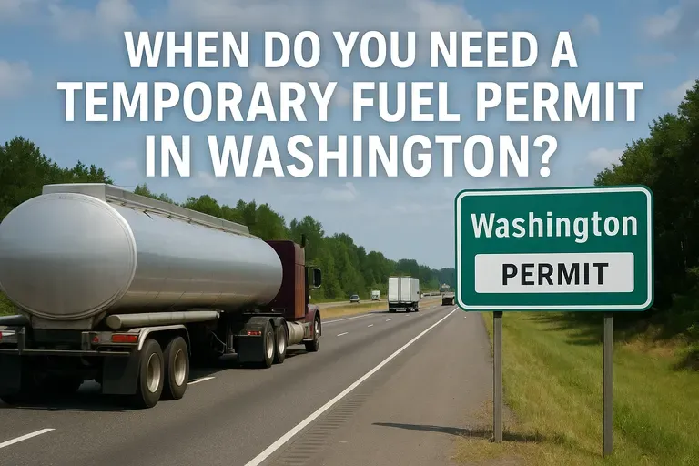 Temporary Fuel Permit in Washington