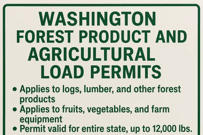 Washington Agricultural Permit