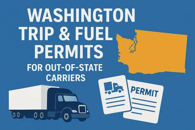 Washington Trip and Fuel Permits