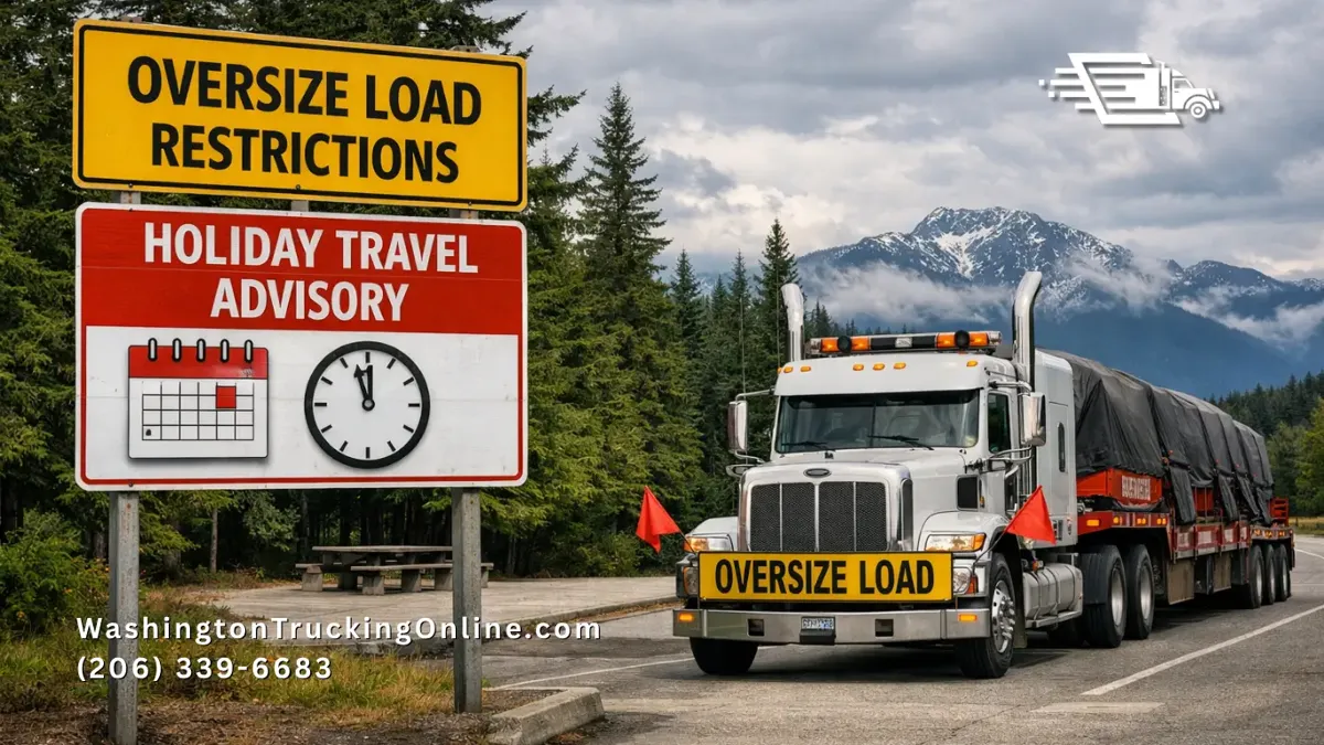 WA truck permit holiday restrictions