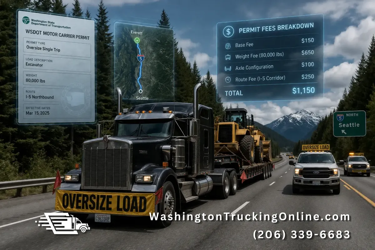oversize truck WSDOT permit load