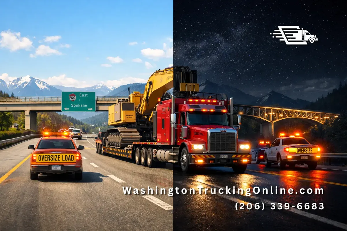 WSDOT permit day vs night truck