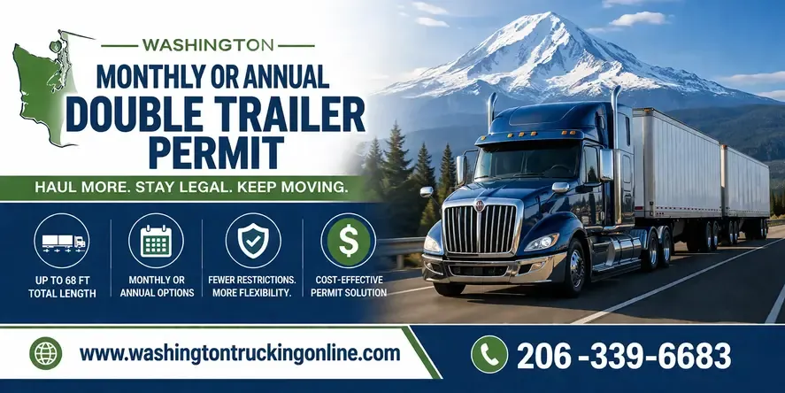 MONTHLY OR ANNUAL DOUBLE TRAILER PERMIT