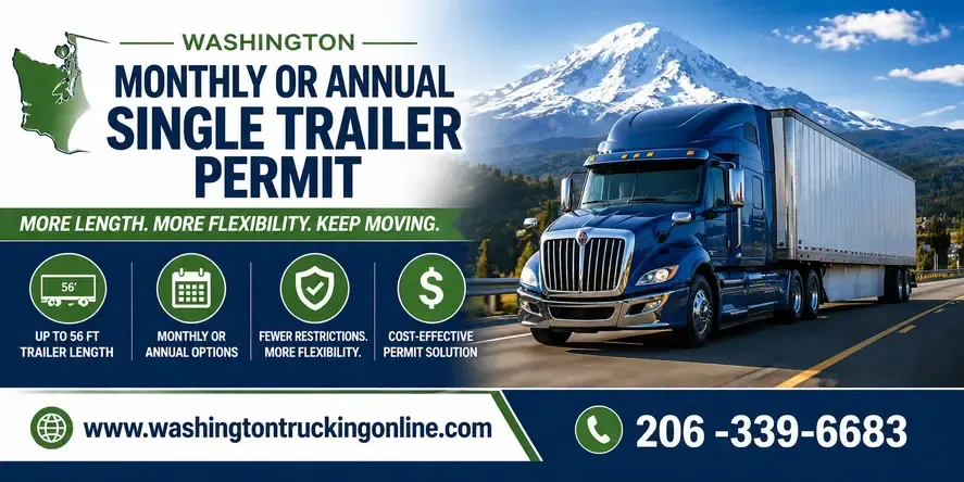 MONTHLY OR ANNUAL SINGLE TRAILER PERMIT
