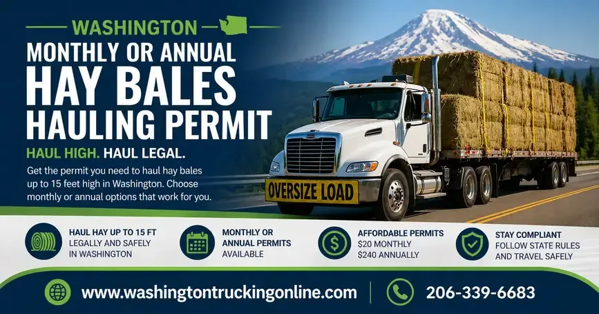 MONTHLY OR ANNUAL HAY BALES HAULING PERMIT