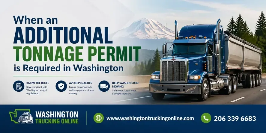 When an additional tonnage permit is required in Washington?