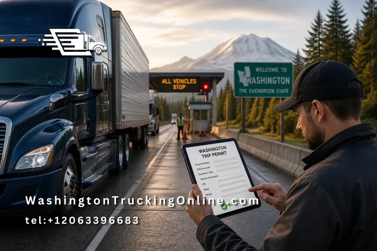 Trip permit Washington truck inspection