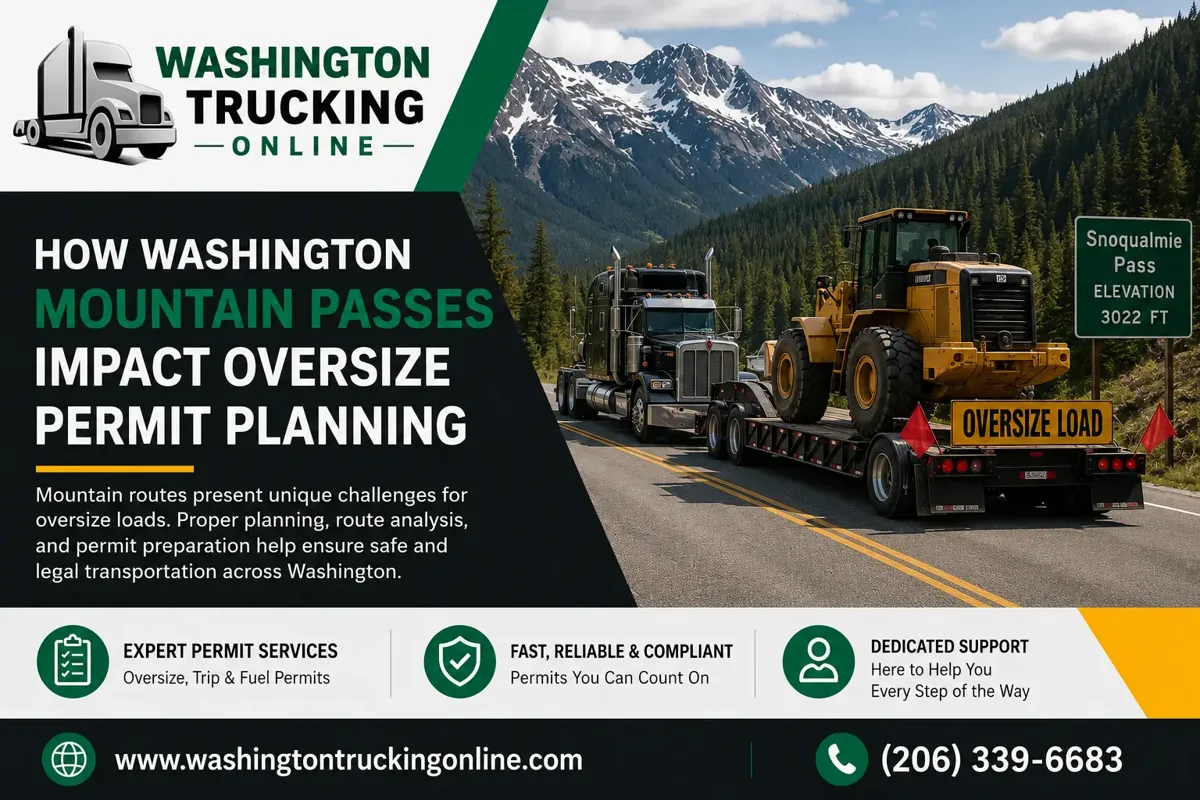 Washington Oversize Permit Route