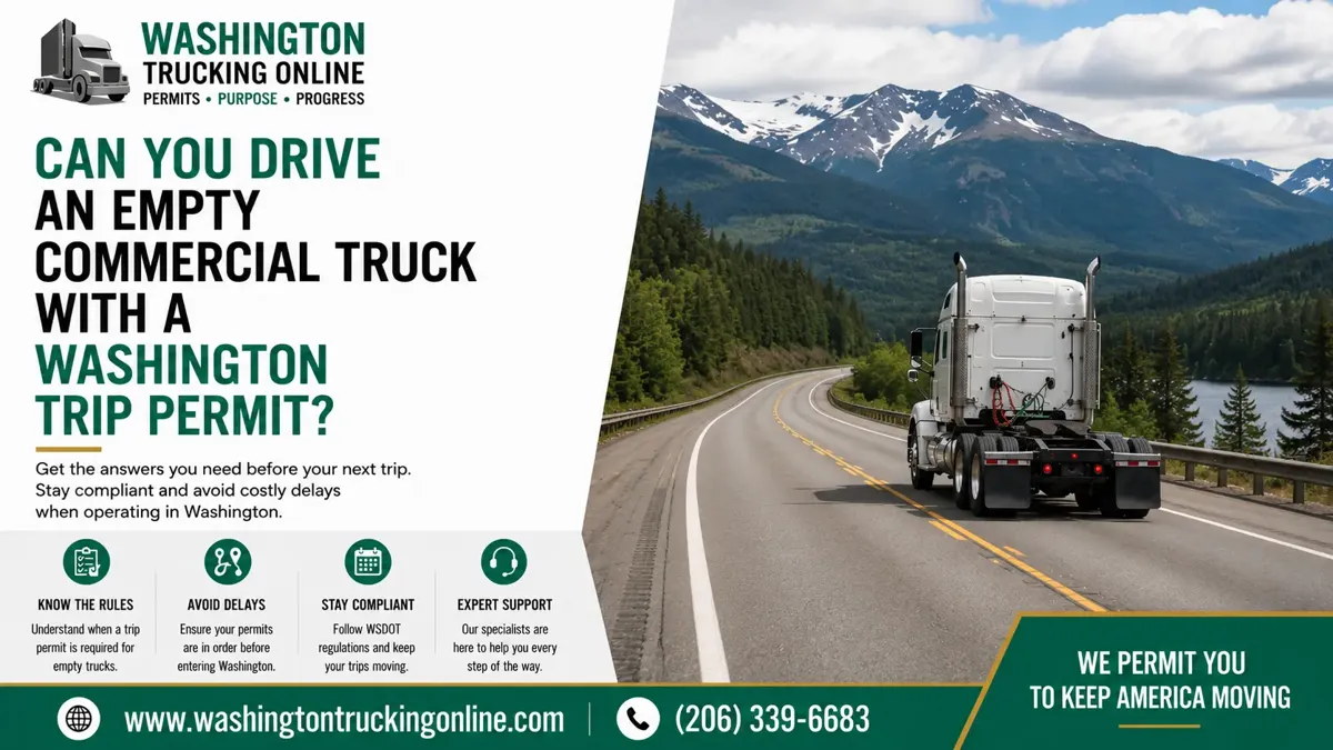 Washington Trip Permit Truck