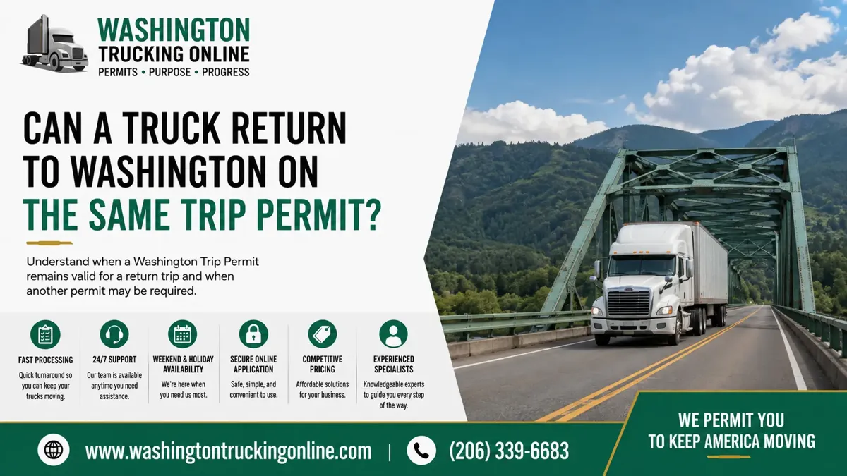 Washington Trip Permit return trip
