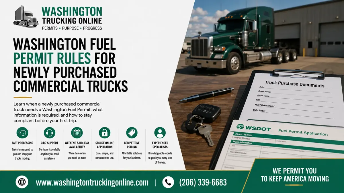 Washington Fuel Permit for new trucks