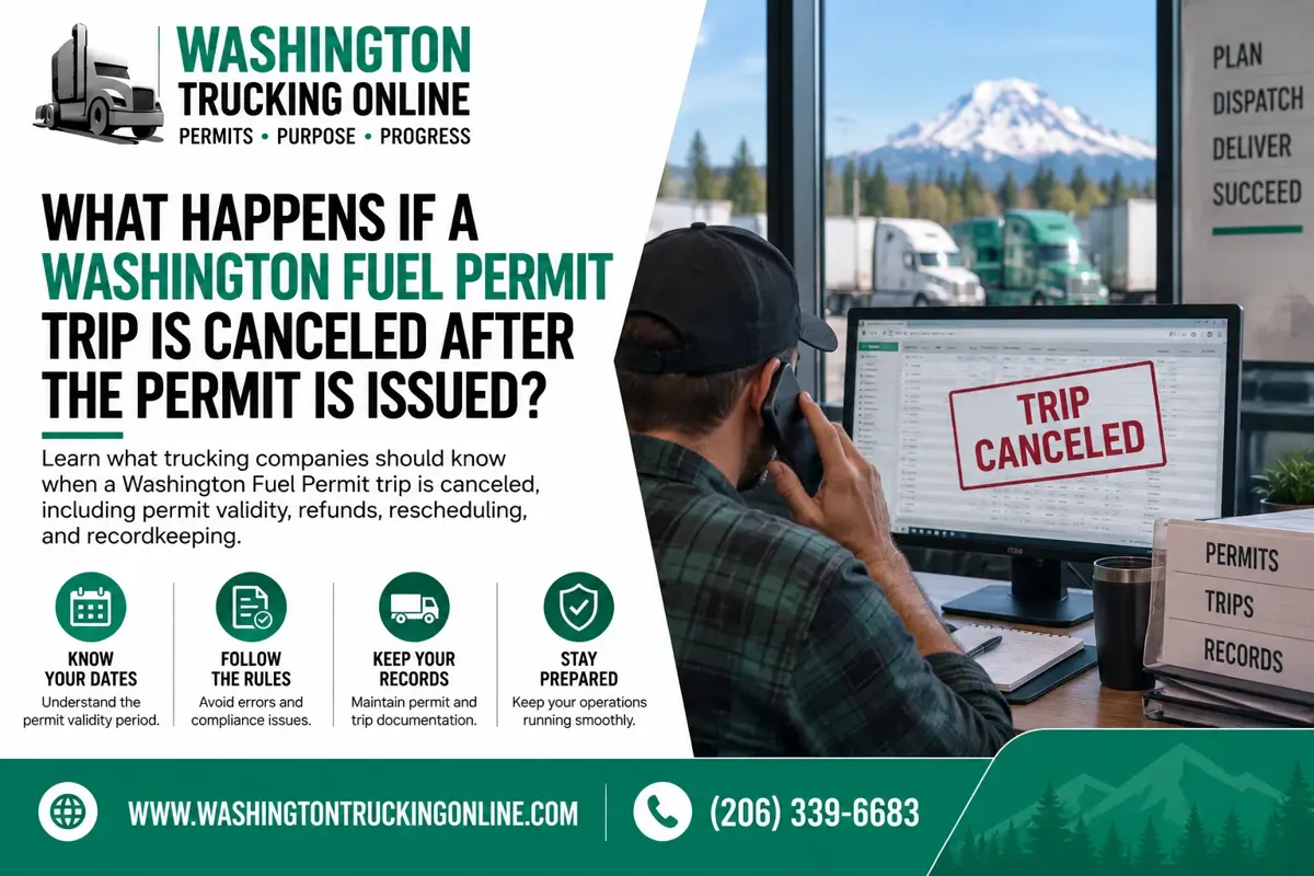 Washington Fuel Permit Cancellation