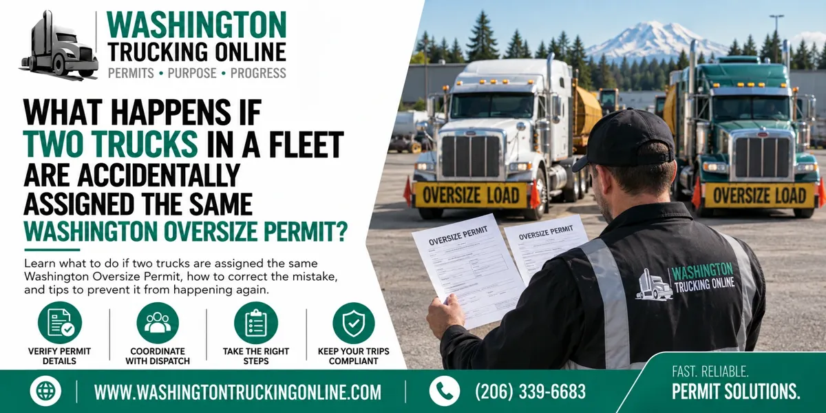 Washington Oversize Permit Assignment Error