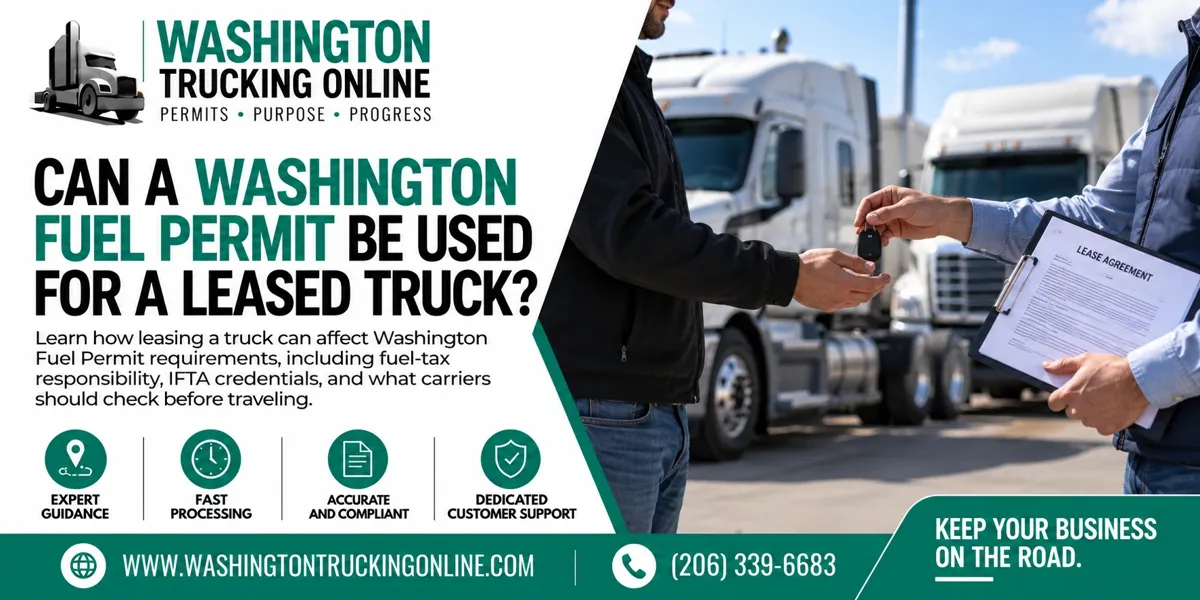 Washington Fuel Permit Leased Truck