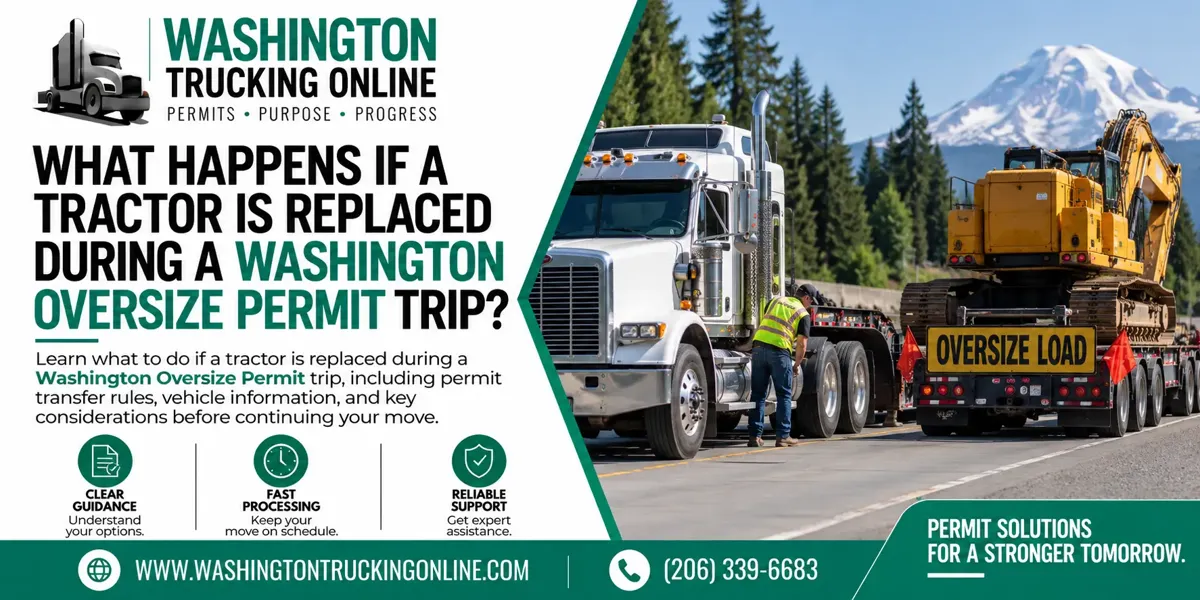 Washington Oversize Permit Tractor Replacement