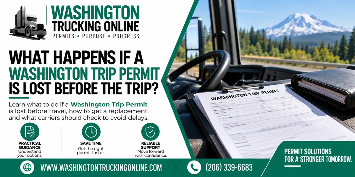 Washington Trip Permit lost