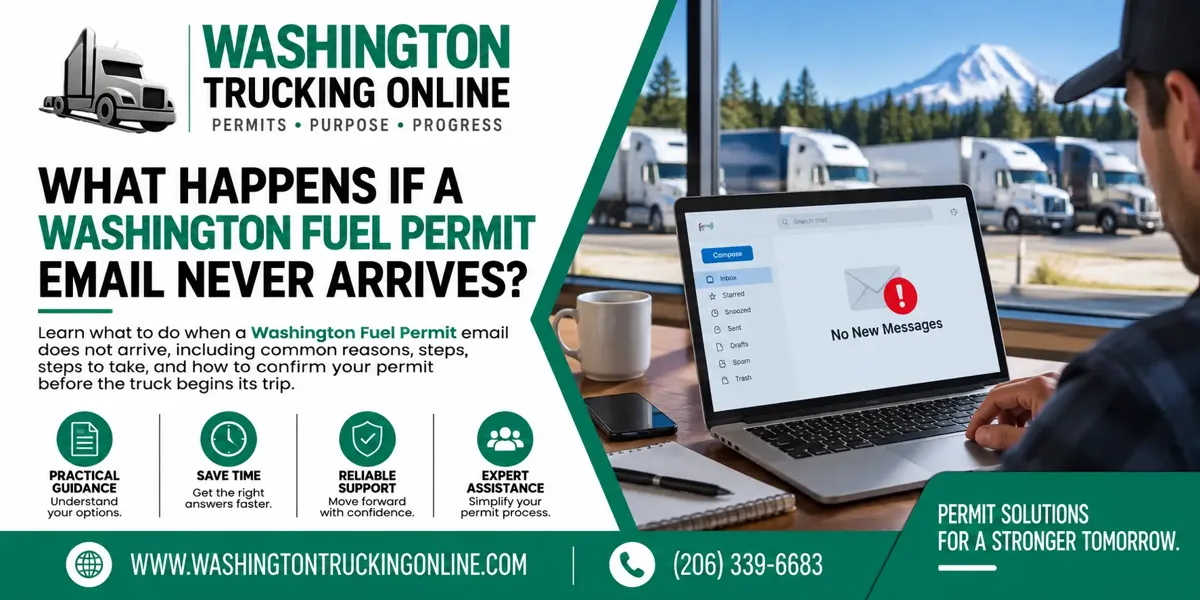 Washington Fuel Permit email missing
