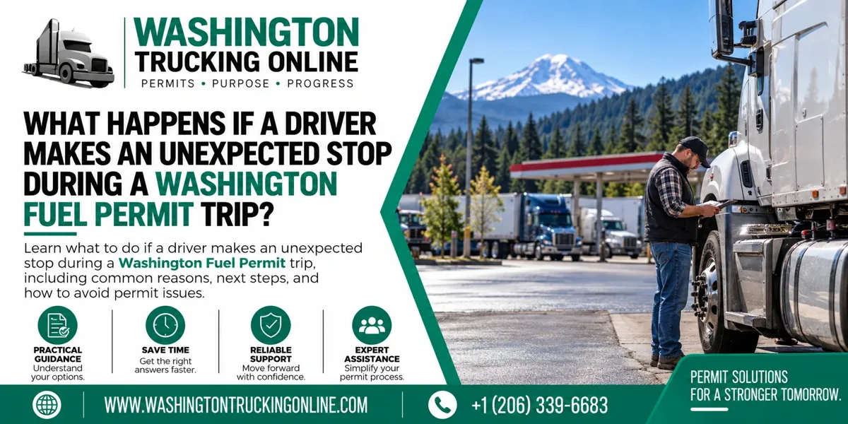Washington Fuel Permit unexpected stop