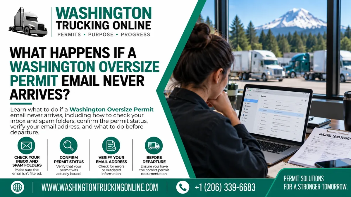 Washington Oversize Permit email missing