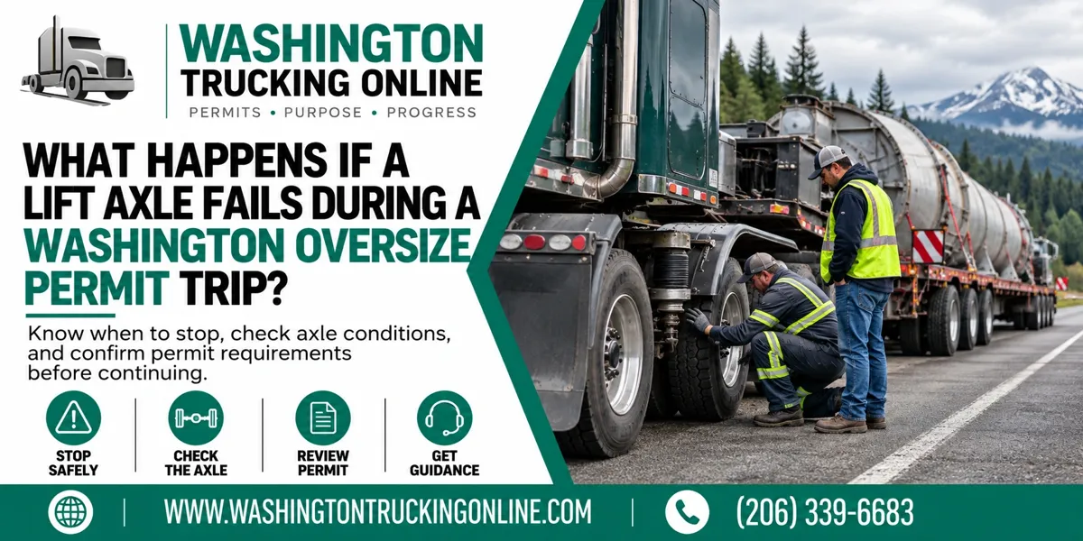 Washington Oversize Permit Lift Axle Failure