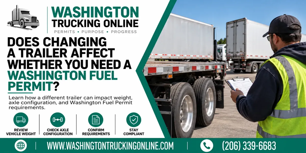 Washington Fuel Permit truck and trailer